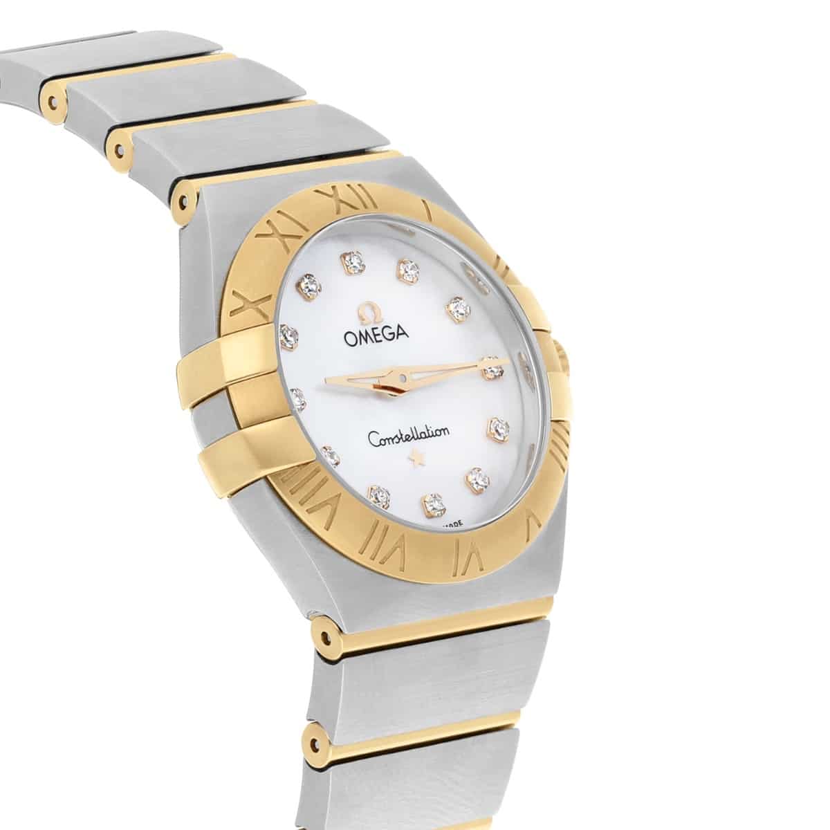 Omega Constellation 123.20.27.60.55.004 White MOP Diamond 27mm Ladies Watch