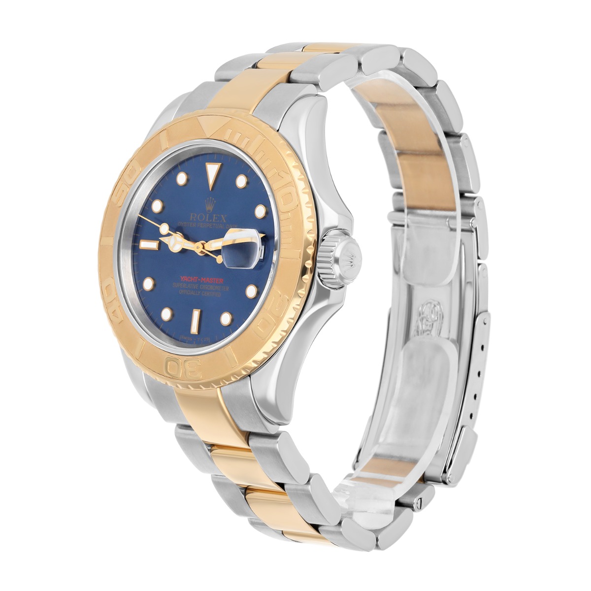 Rolex Yacht-Master 40mm 18K Yellow Gold Stainless Steel Blue Dial 16623