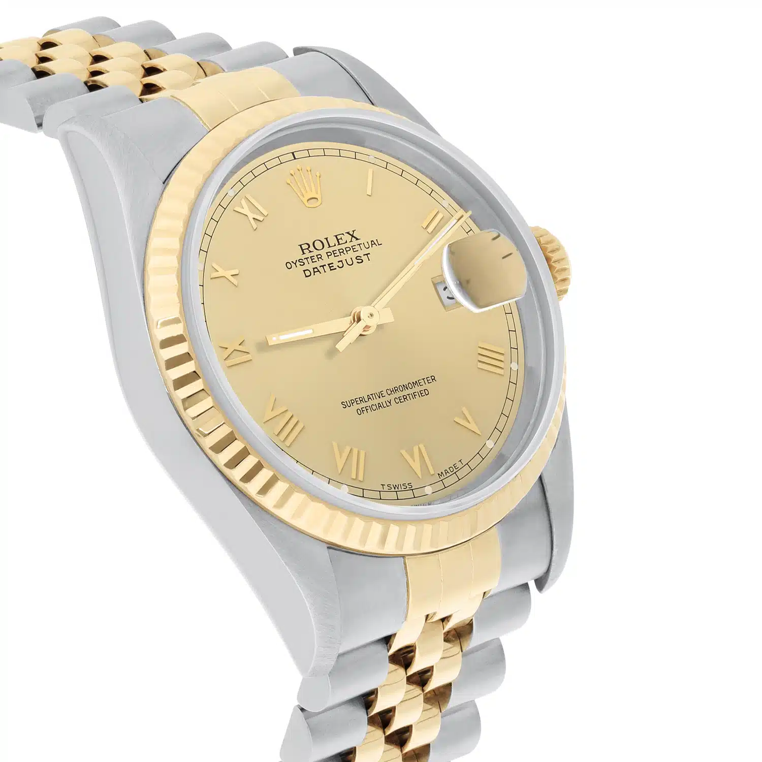 Rolex Datejust 36mm Two Tone Champagne Roman Dial Jubilee 16233 Circa - 1995 – image 4