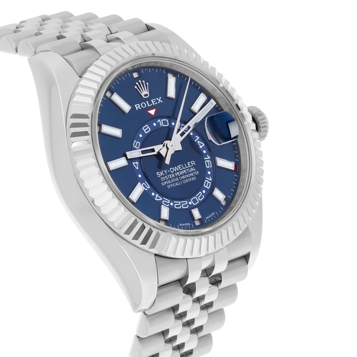 Rolex Sky Dweller 326934 Blue Dial Automatic Watch 42mm Jubilee Box Papers
