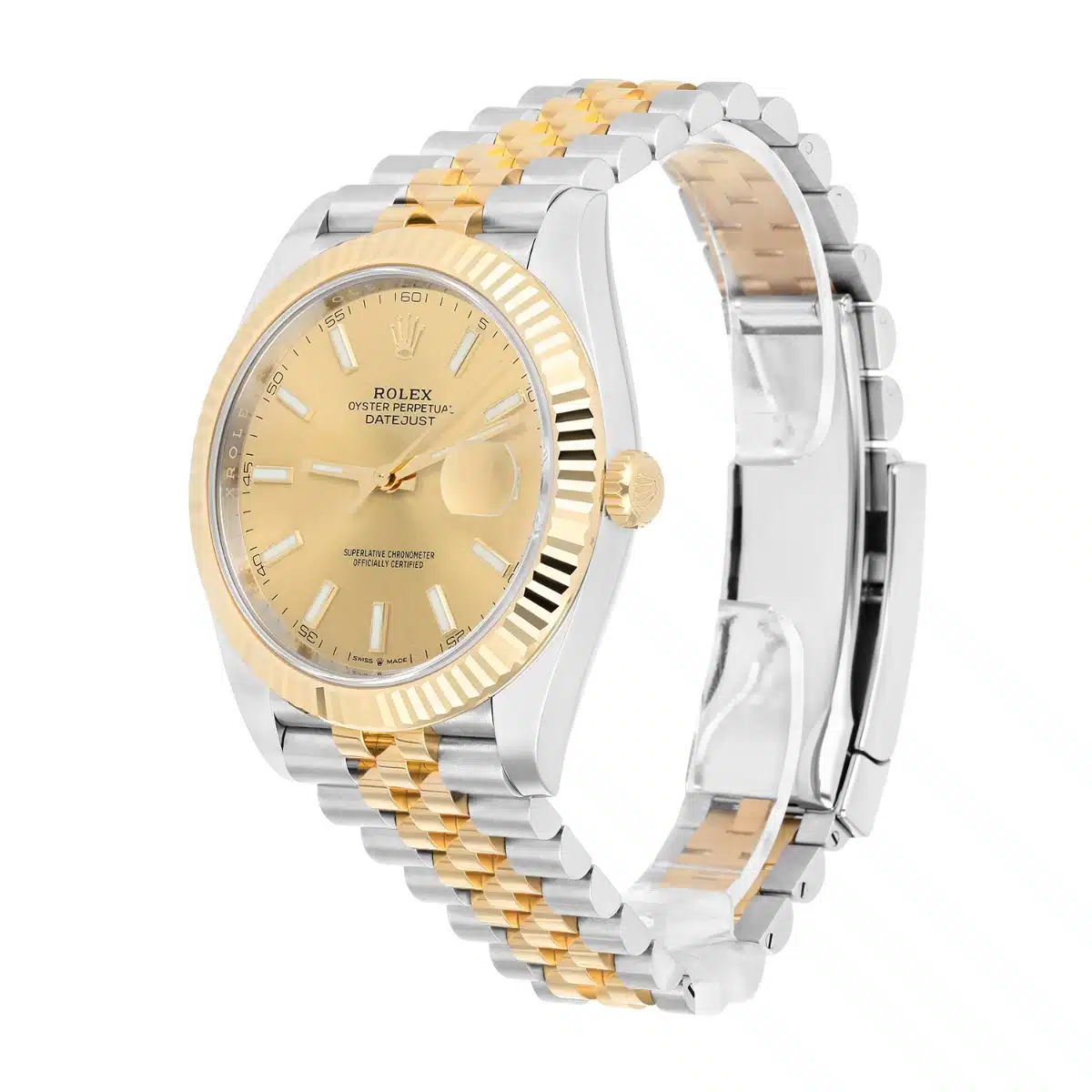 Rolex Datejust 126333-0010 41mm Champagne Index Dial 2tone Watch Jubilee Band 2022 – image 4