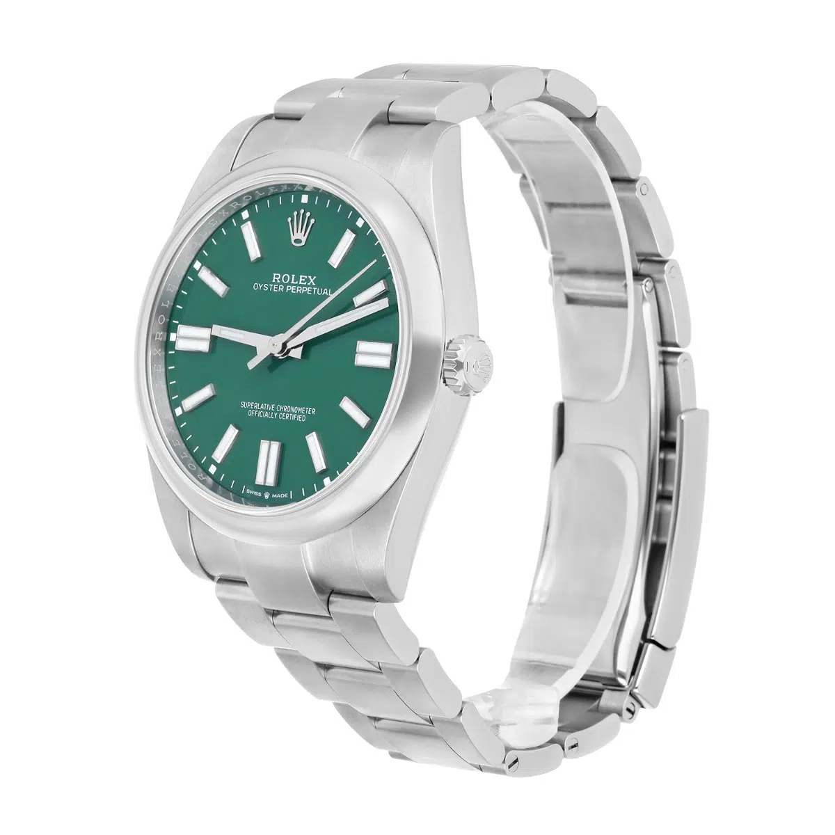 Rolex Oyster Perpetual 41mm 124300-0005 Green Dial Never Worn 2024 Box And Papers – image 5