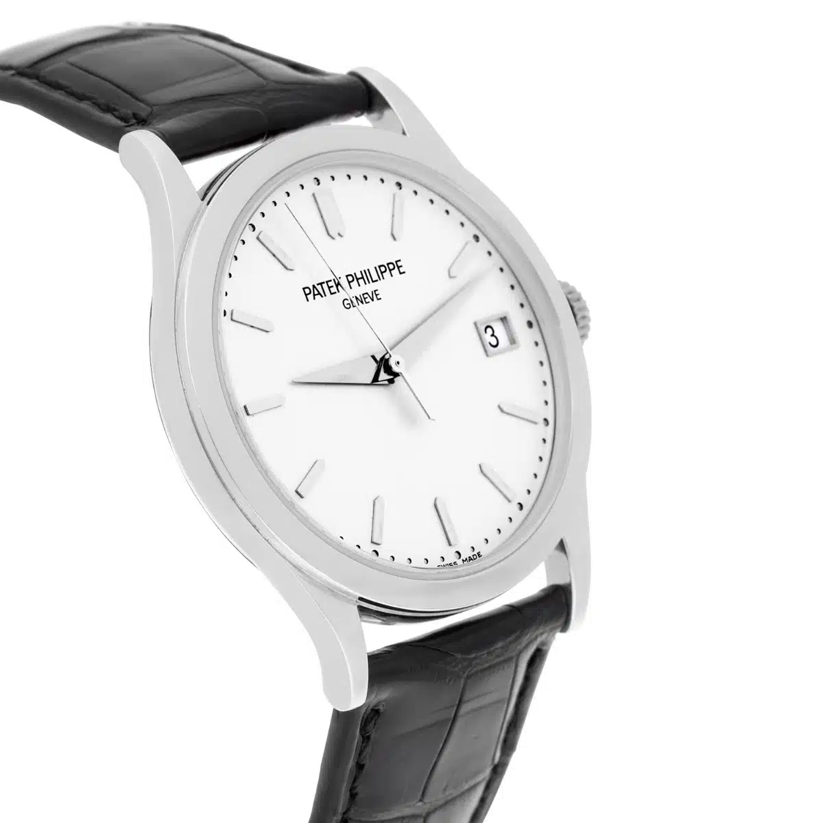 Patek Philippe Calatrava 5296G-010 White Gold, Black Leather Strap Box/Papers – image 5