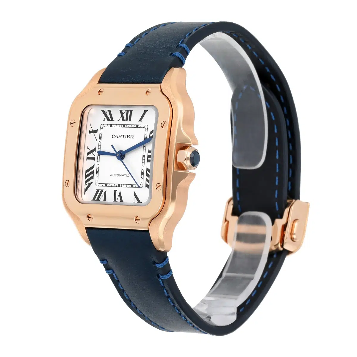 Cartier Santos Rose Gold Automatic Ladies Watch WGSA0028 Medium Complete – image 3