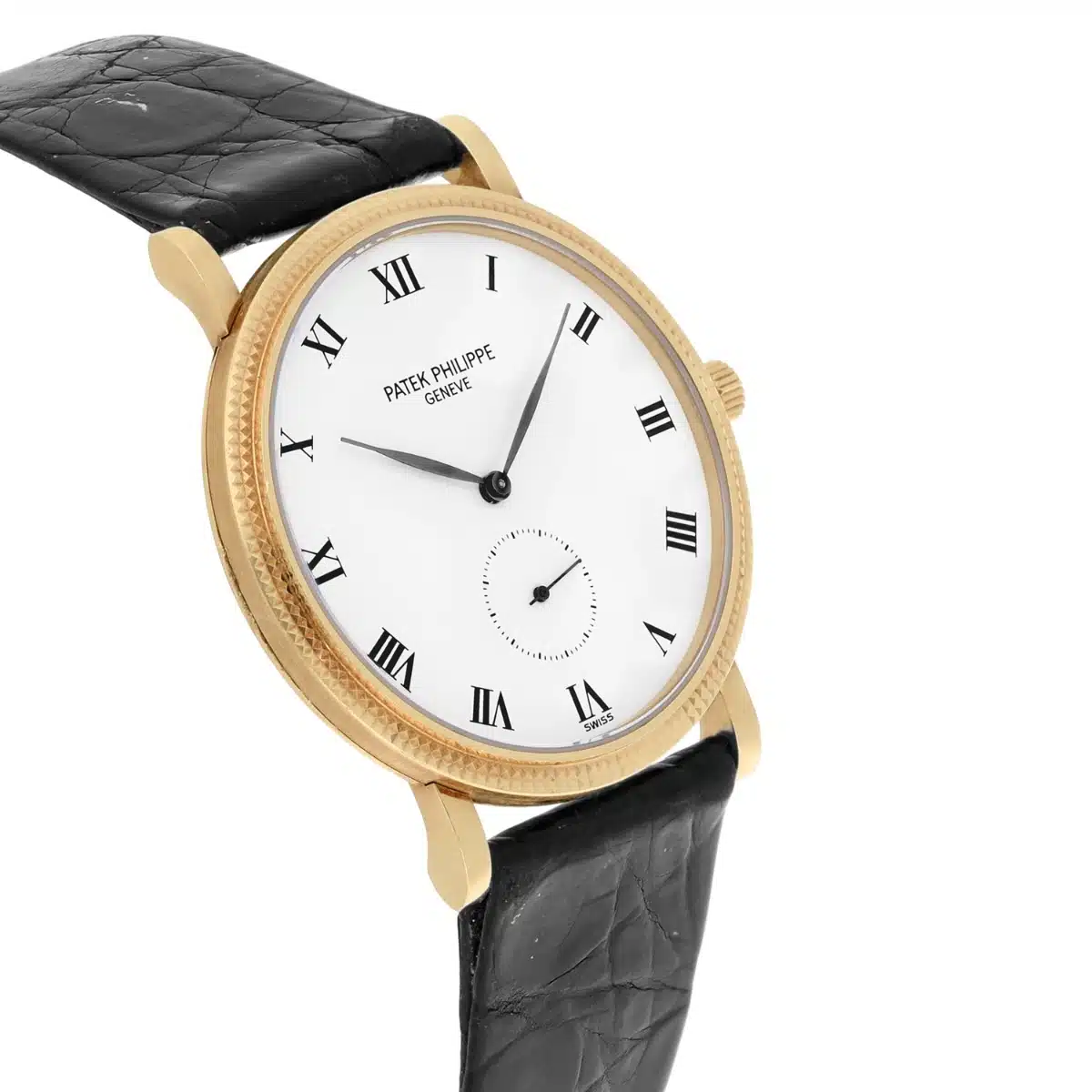 Patek Philippe 18K Yellow Gold 33mm Calatrava # 3919-J Leather Strap – image 5