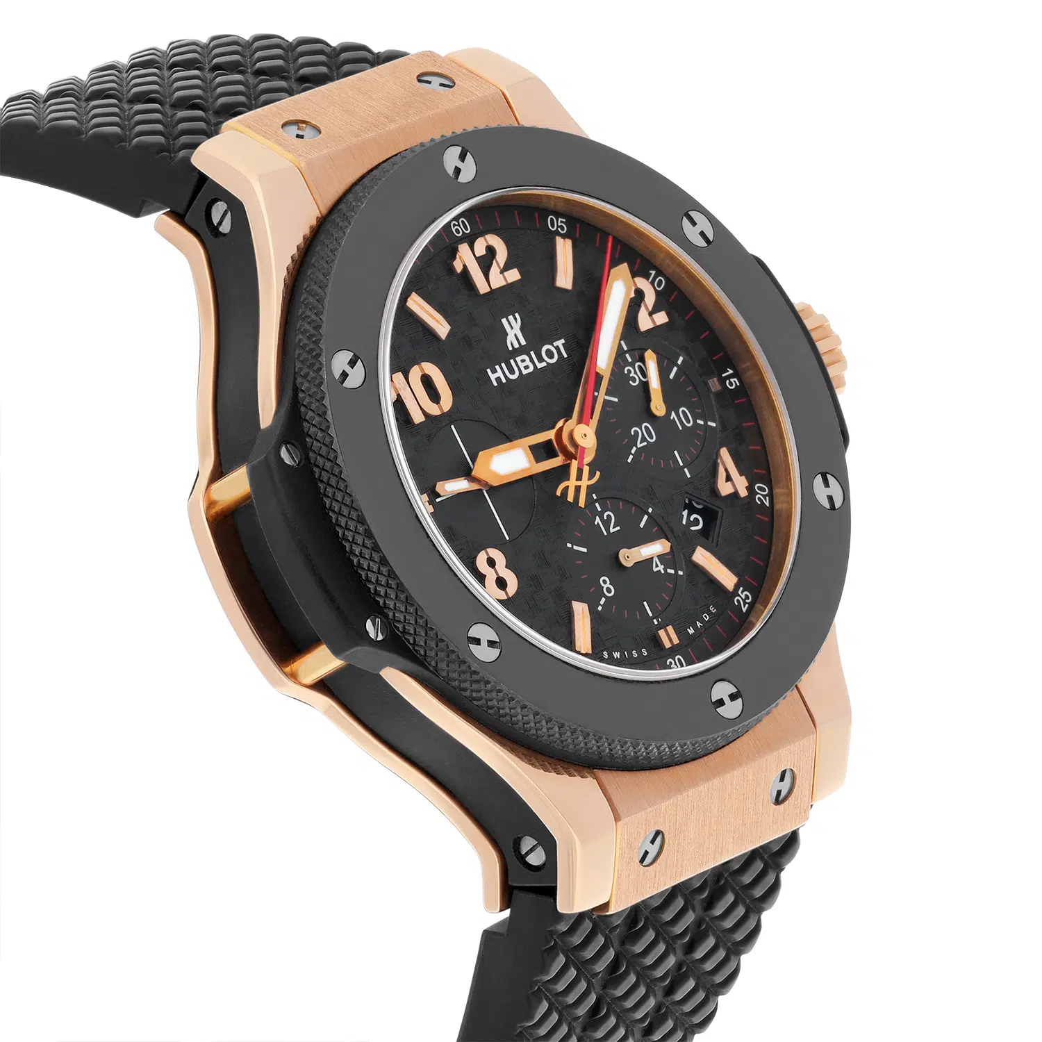 Hublot Big Bang Black 301.PB.131.RX Rose Gold with Black Rubber Watch – image 5