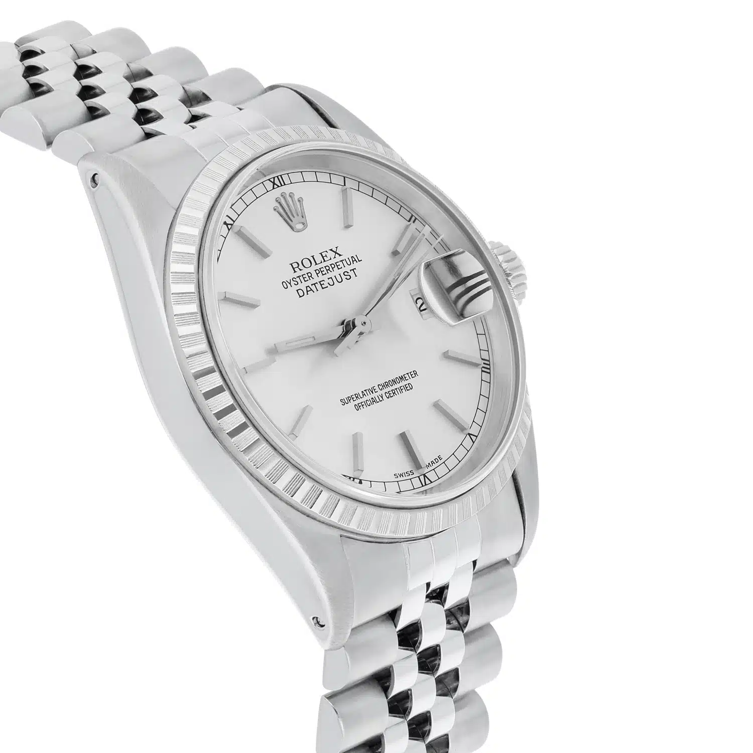 Rolex Datejust 36mm Stainless Steel 16030 Silver RT Index Dial, Circa 1985 – image 5