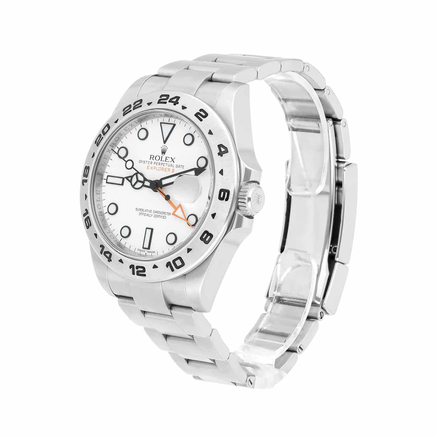 Rolex Explorer II 42mm Oyster 216570 Stainless Steel Watch White Dial Complete