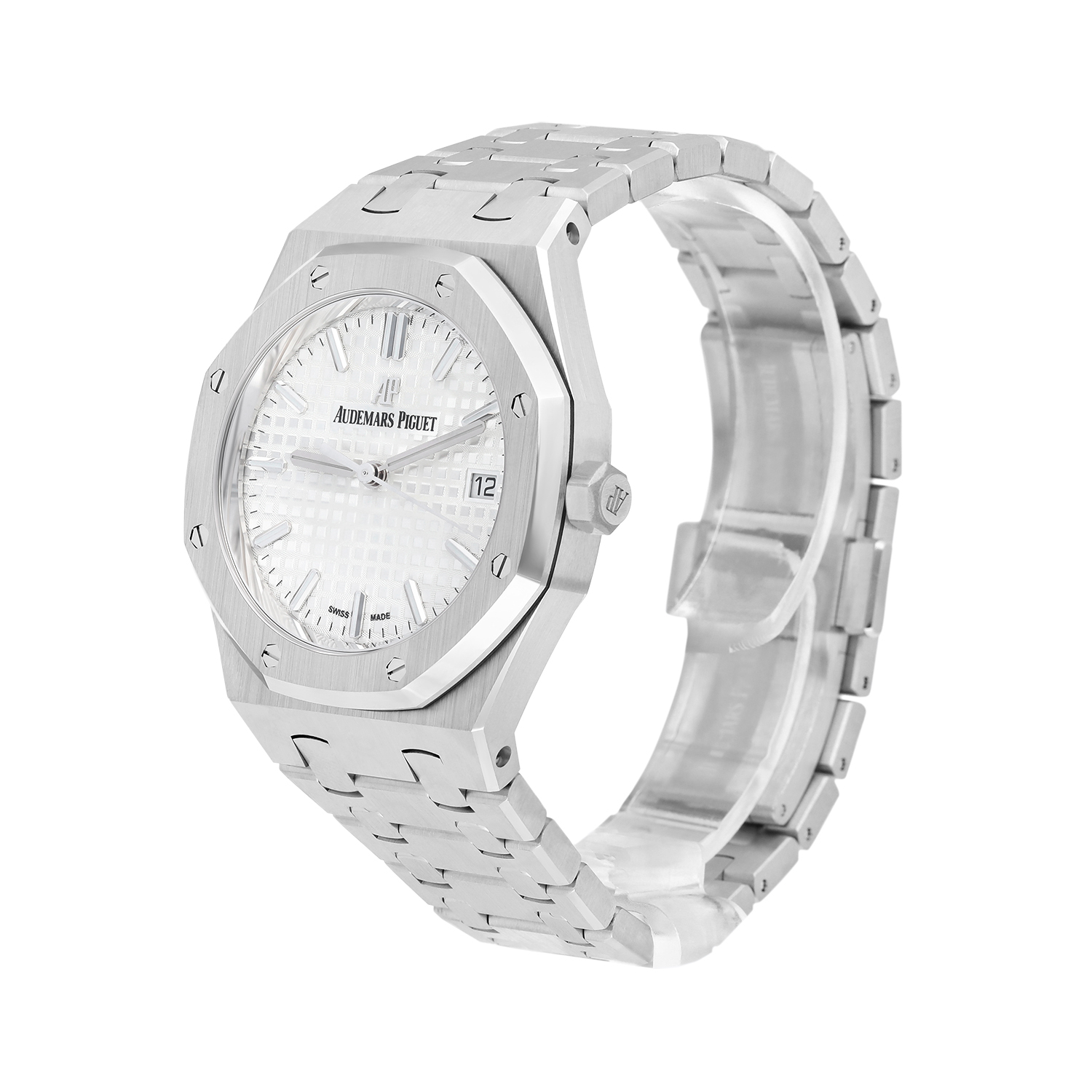 Audemars Piguet Royal Oak Automatic Silver Dial Stainless Steel 34mm Watch Complete 77350ST.OO.1261ST.01