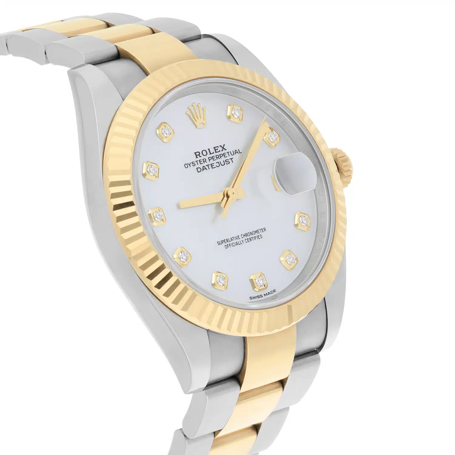 Rolex Datejust 41 Mother of Pearl Diamond Dial 126333 Oyster Band Complete – image 5