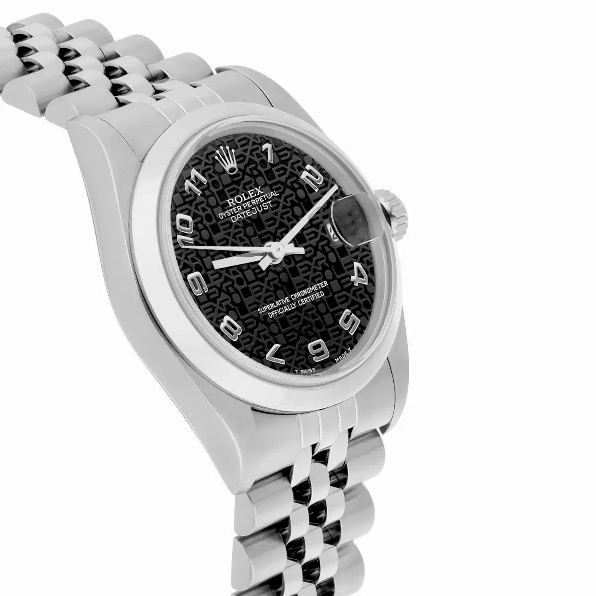 Rolex Datejust 31mm 78240 Black Arabic Dial Stainless Steel Watch Circa 2000 – image 6