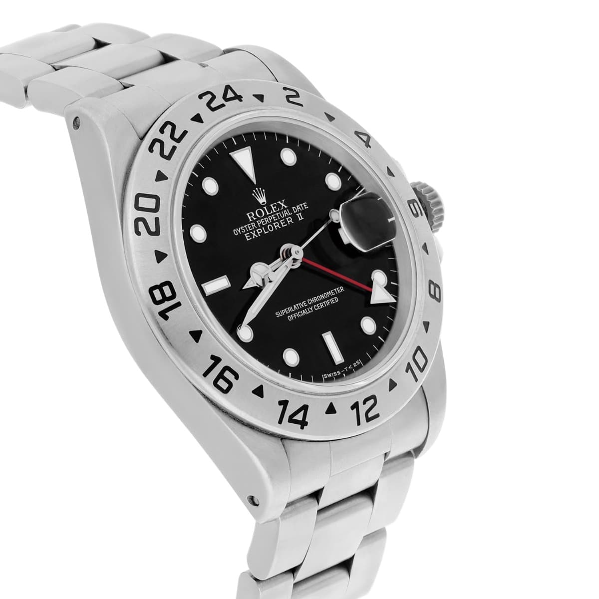 Rolex Explorer II 16570 40mm Stainless Steel Black Dial Men's Watch Year 1997