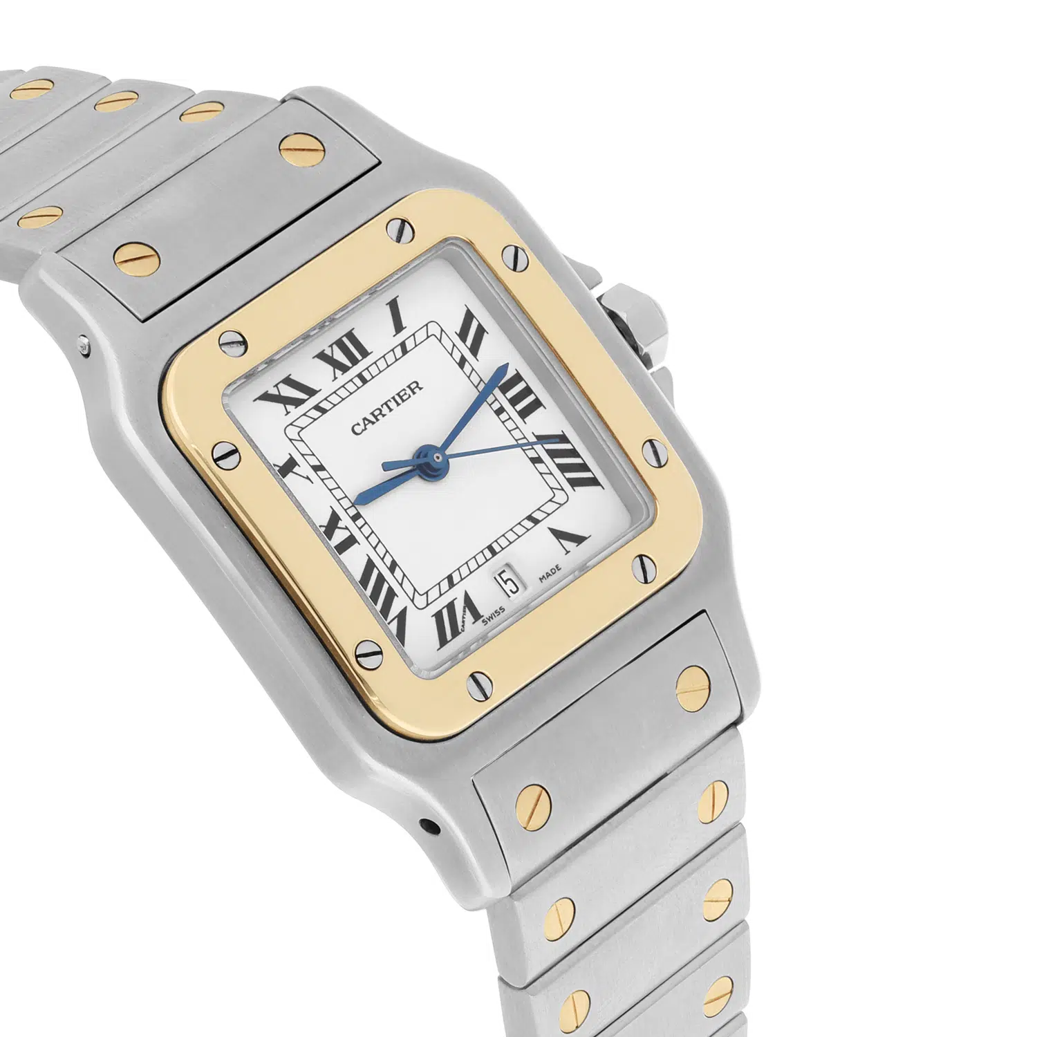 Cartier Santos Galbee W20011C4 Quartz 29 mm Two Tone Yellow Gold Ladies Watch – image 5