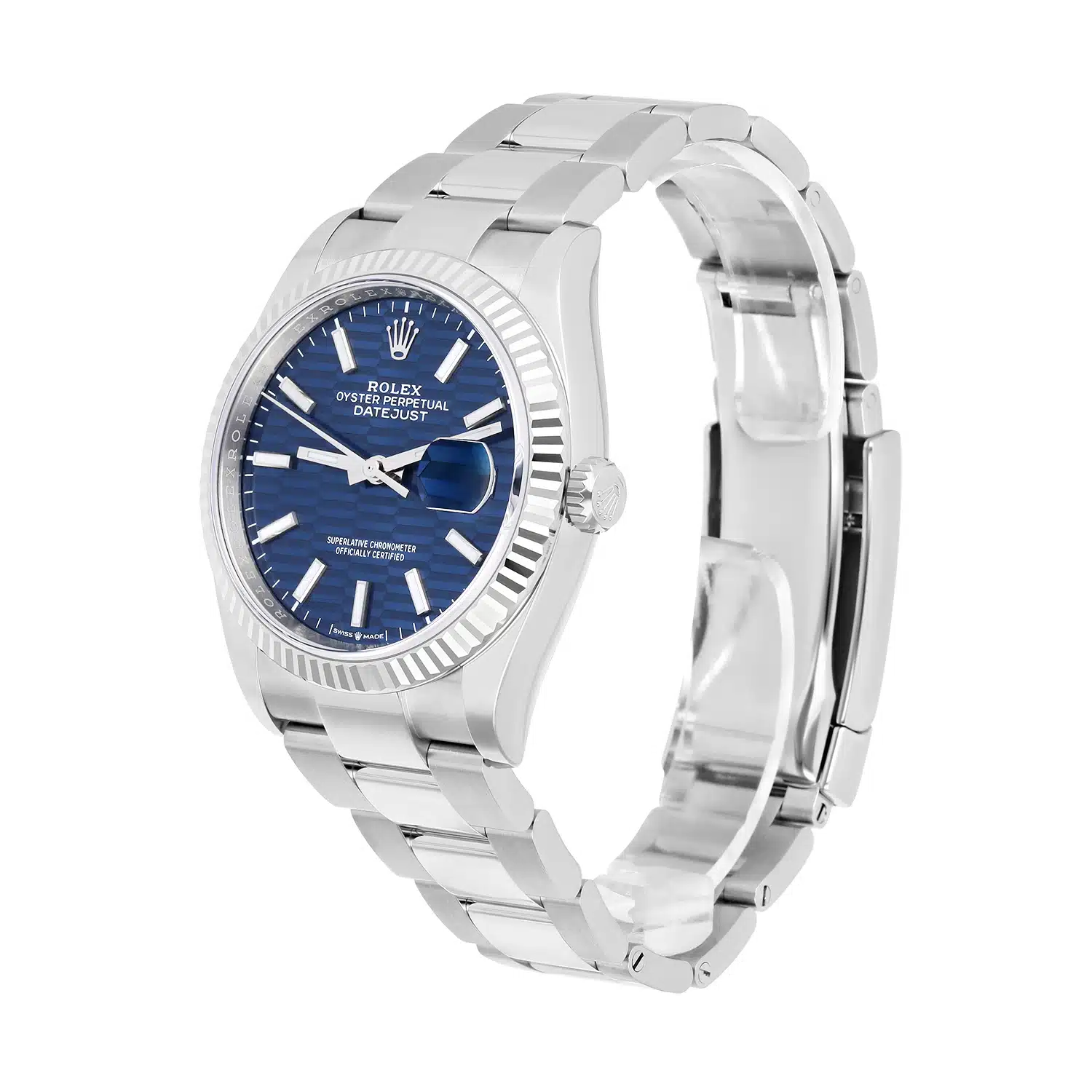 Rolex 126234-0050 Datejust 36mm Stainless Steel Blue Motif Dial Watch New 2024 – image 5