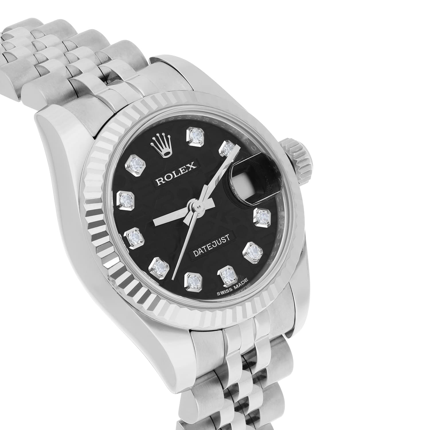 Rolex Lady-Datejust Authentic Womens 26 Black Jubilee Dial Complete 2018