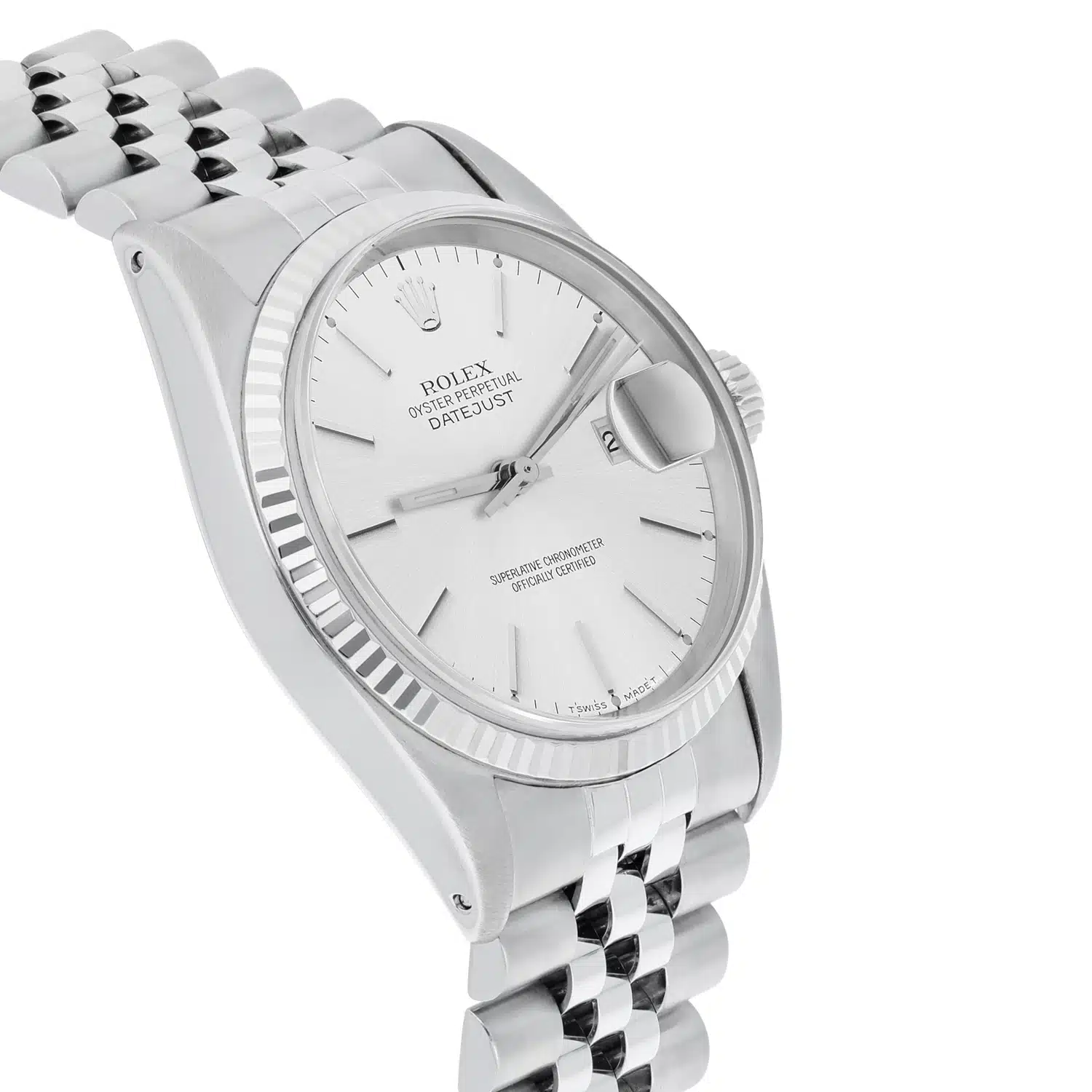 Rolex Datejust 36 Stainless Steel 16014 Silver Index Dial Circa 1979 – image 6