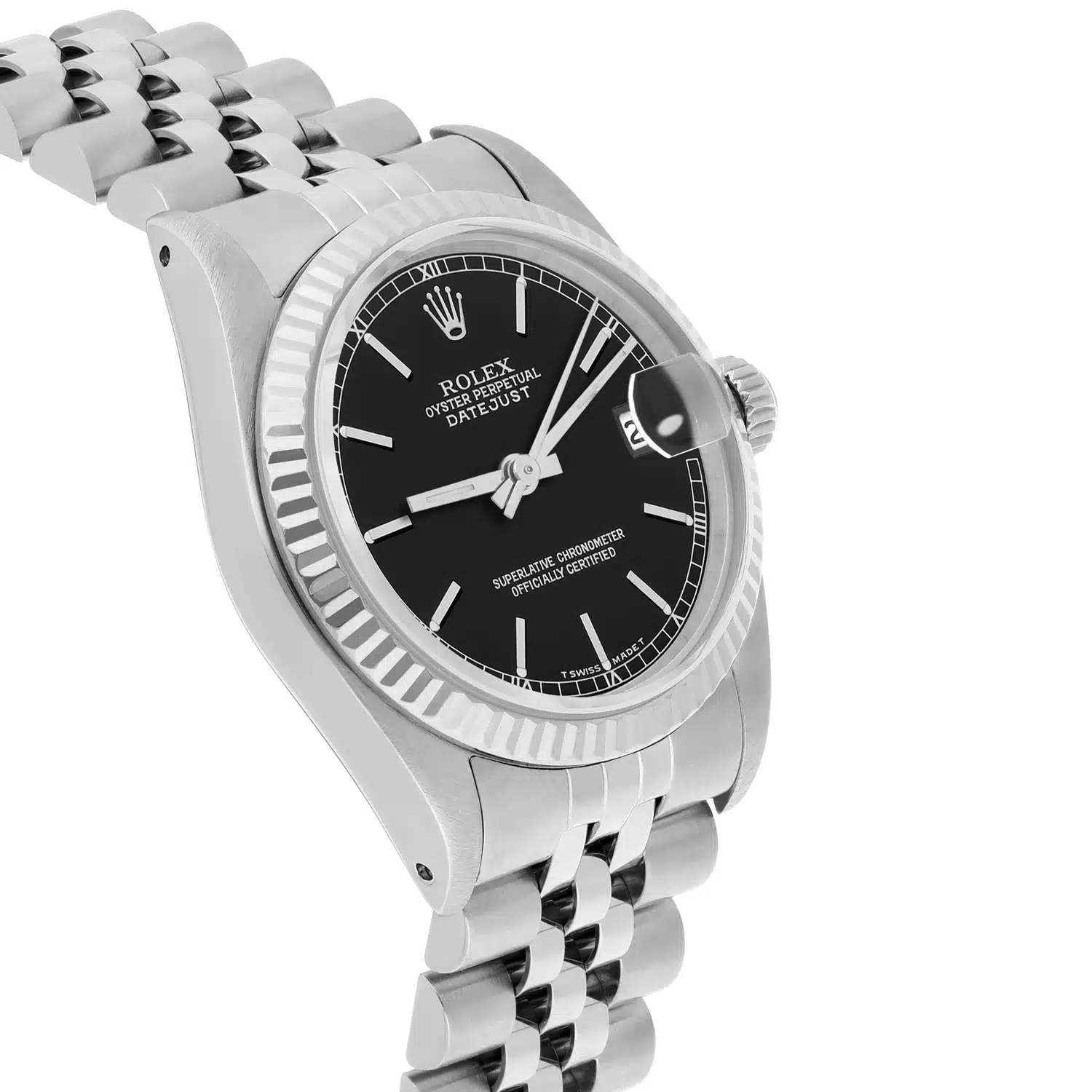 Rolex Datejust 31mm 68274 Black Index Dial Stainless Steel Watch W/G Bezel Circa – image 5