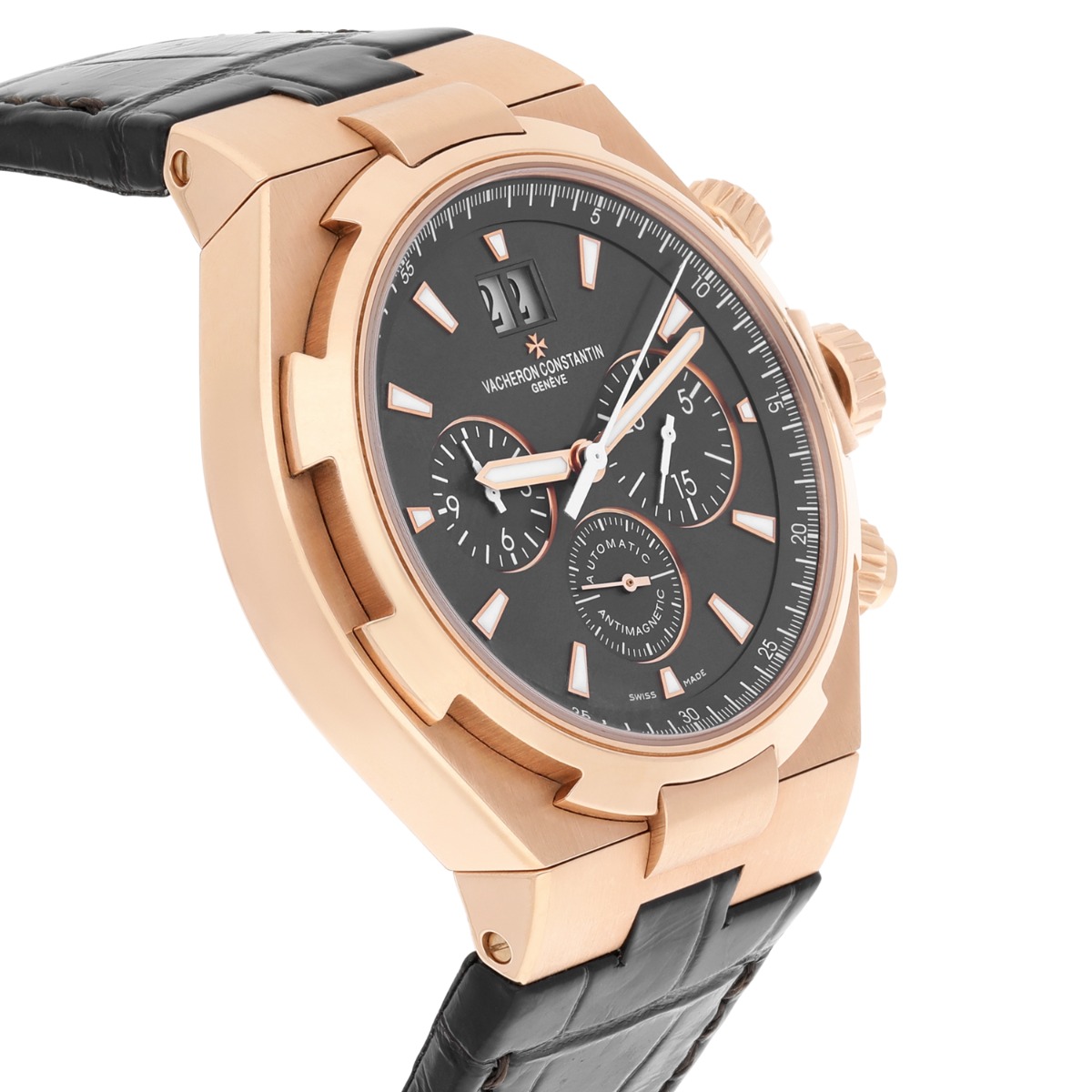 Vacheron Constantin Overseas Automatic Rose Gold Mens Watch Date 49150/000R-9338