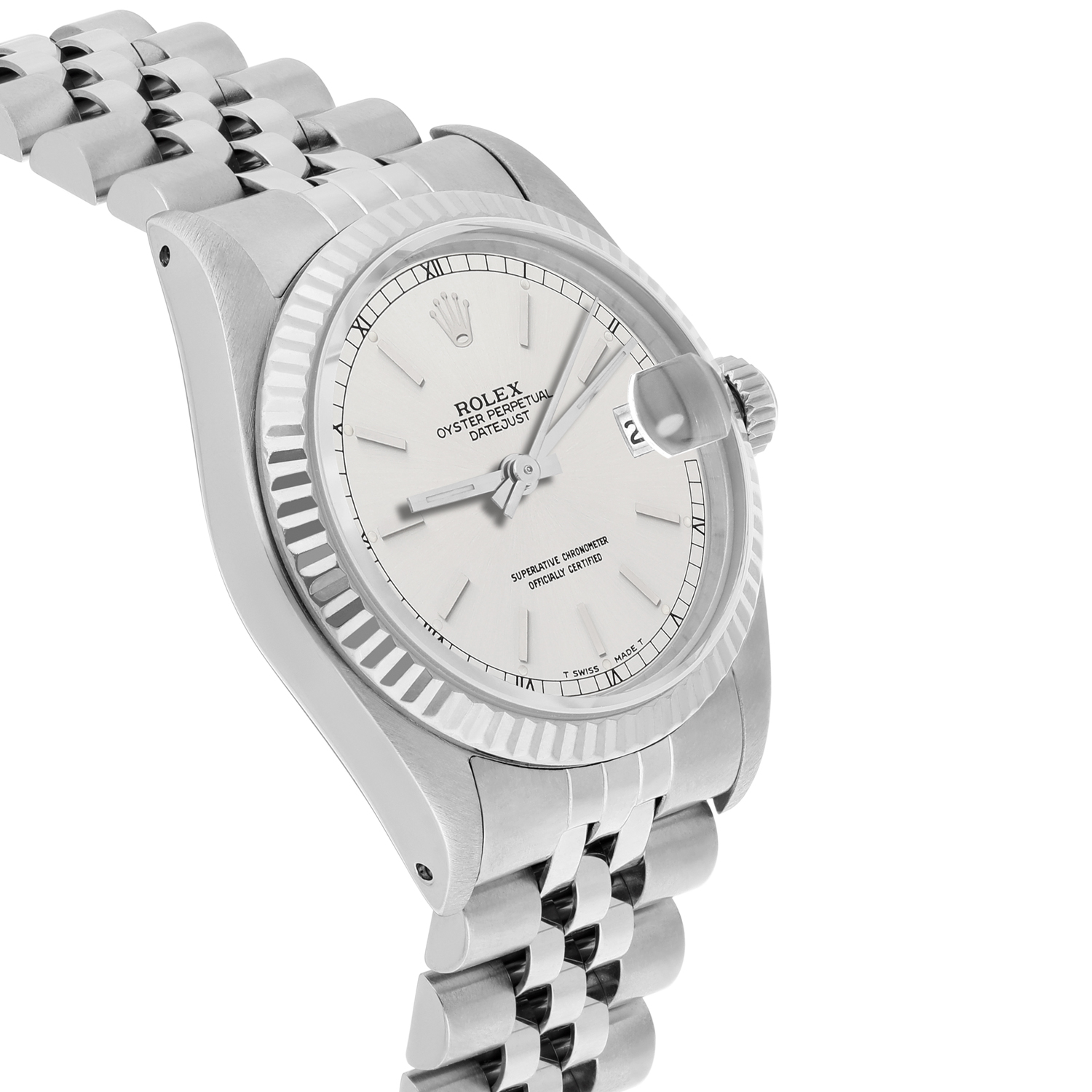 Rolex Datejust 31mm 68274 Silver Index Dial Stainless Steel Watch W/G Bezel Circa - 1984