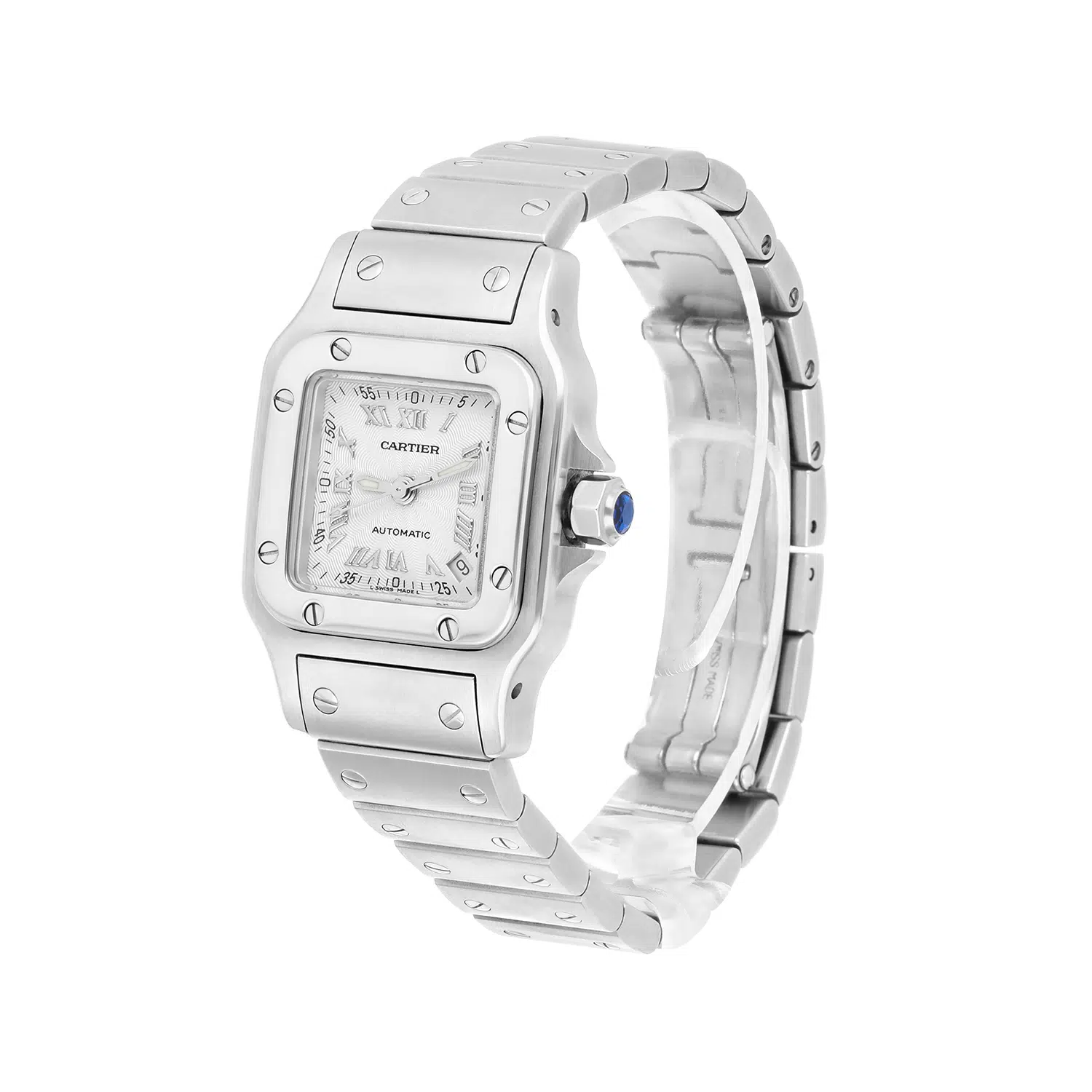 Cartier Santos Galbée Silver Dial Small Steel Ladies Watch W20054D6/2423 – image 5