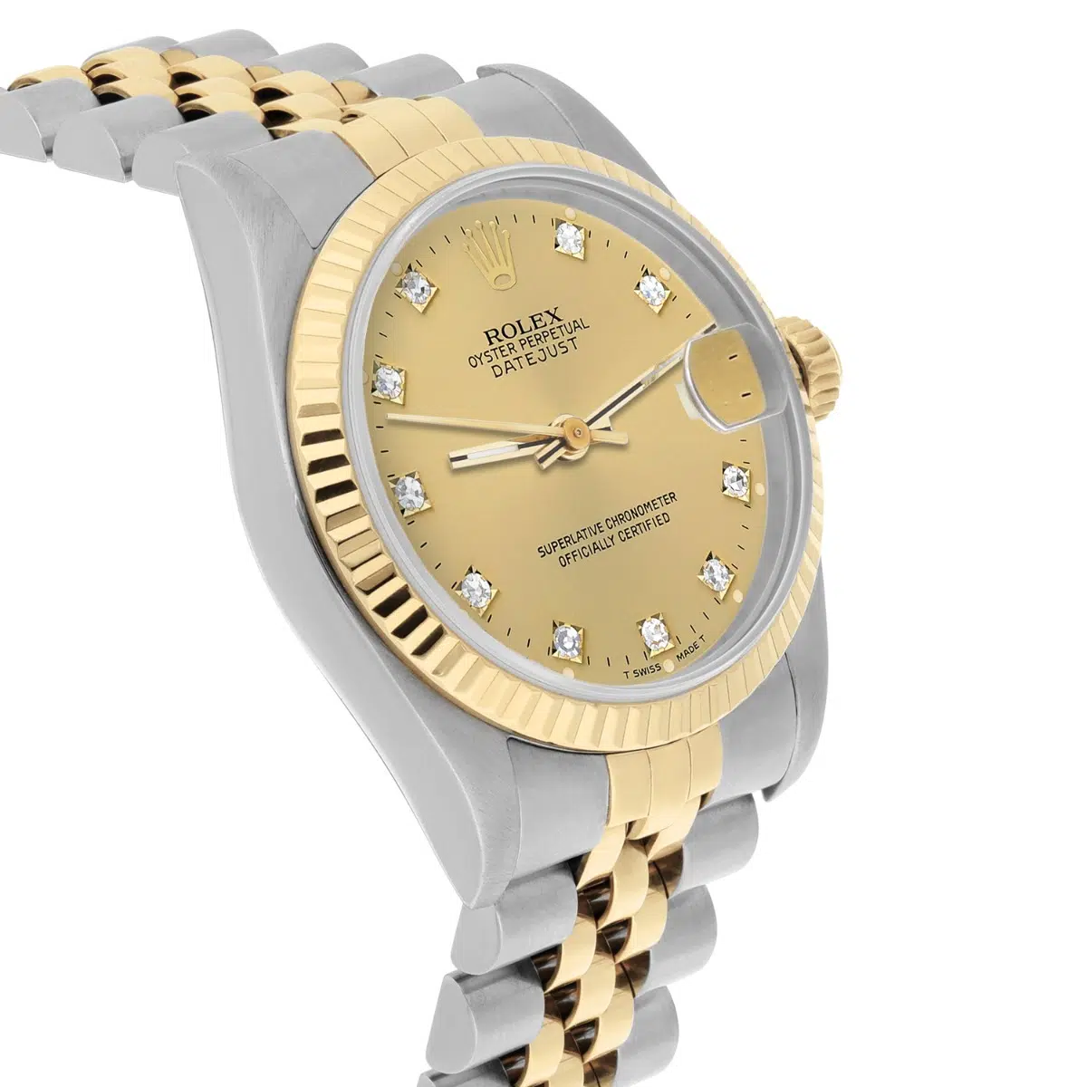 Rolex Datejust 31mm 68273 Champagne Diamond Dial Stainless Steel/Yellow Gold Watch Circa 1995 – image 5