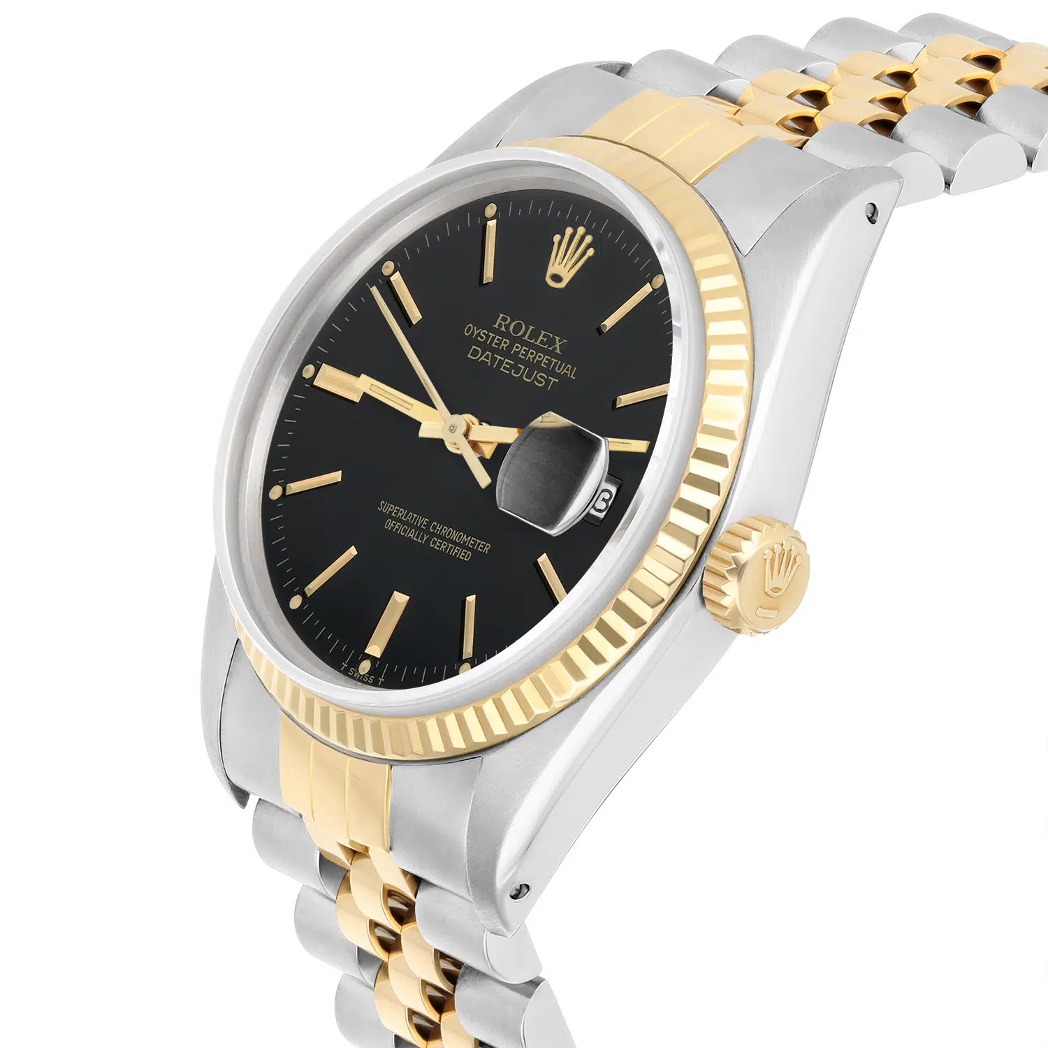 Rolex Datejust 36mm Two Tone Black lndex Dial Jubilee 16013 Circa 1987 Complete – image 4