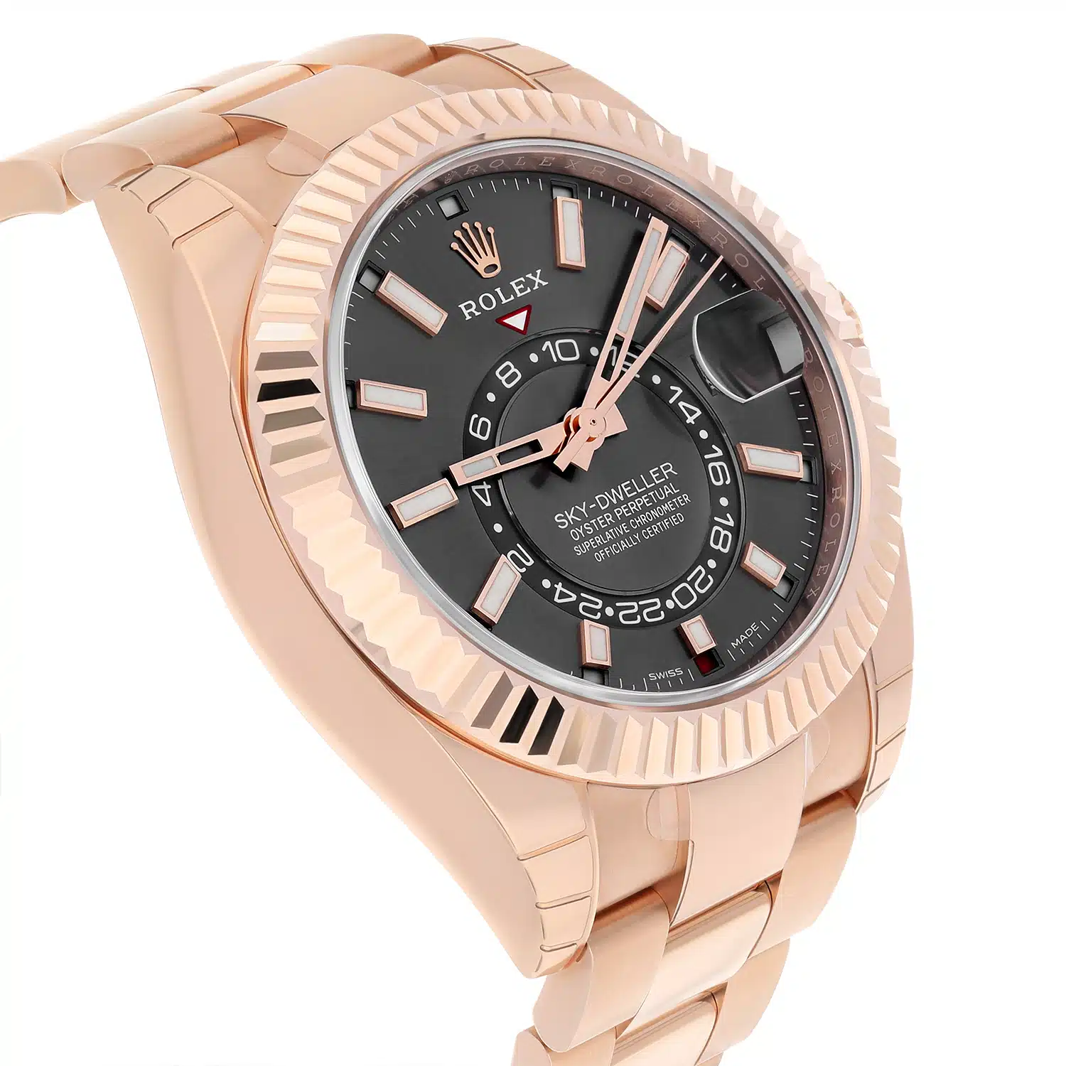 Rolex Sky-Dweller 326935-0007 42mm Everose Gold Rhodium Dial Oyster Bracelet Stickers – image 5