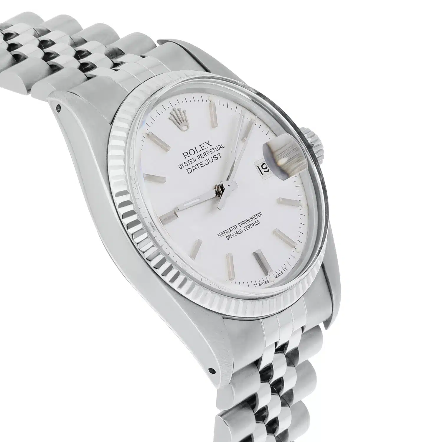 Rolex Datejust 36mm Stainless Steel 16014 Silver Linen Dial, Jubilee Circa - 1979 – image 5