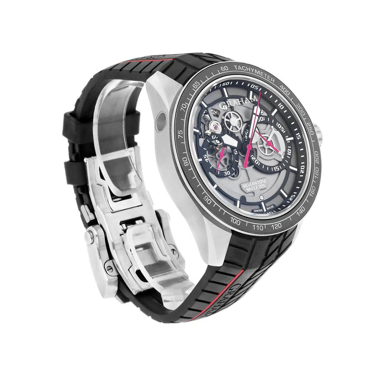Graham Silverstone RS Skeleton Red Automatic Men's Limited Edition Watch 2STAC1.B01A.K89F – image 6