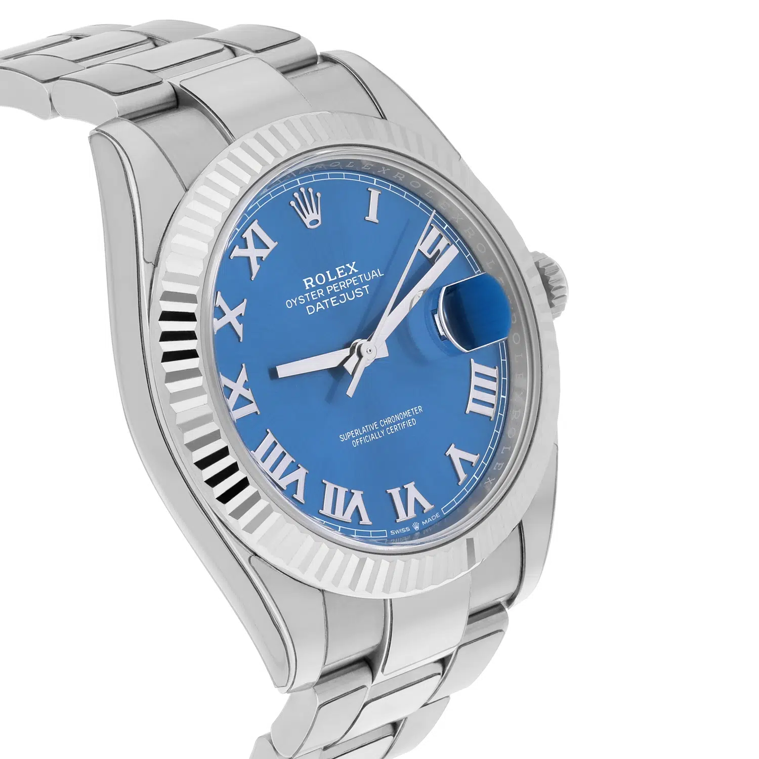 Rolex Datejust 126334 Stainless Steel 41mm Blue Roman Dial Complete MINT 2021 – image 5