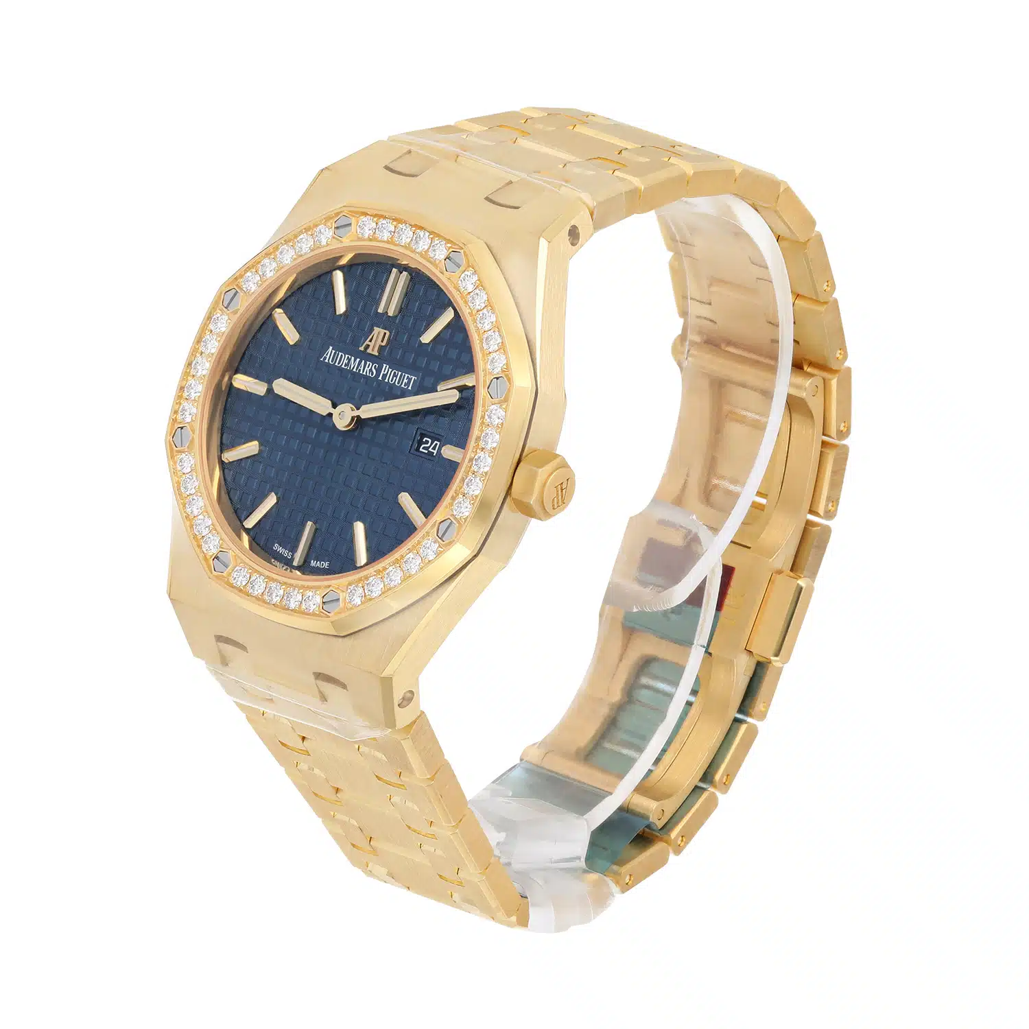Audemars Piguet Royal Oak Lady 33 Blue Dial 67651BA.ZZ.1261BA.02 Yellow Gold Diamond – image 4