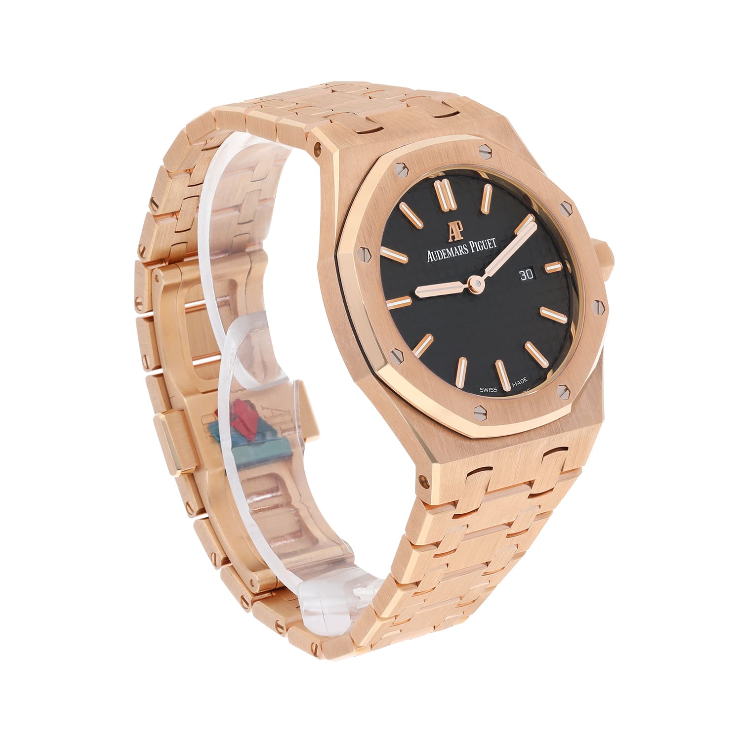 Audemars Piguet 67650OR.OO.1261OR.01 Royal Oak Lady 33mm Rose Gold Brown Dial