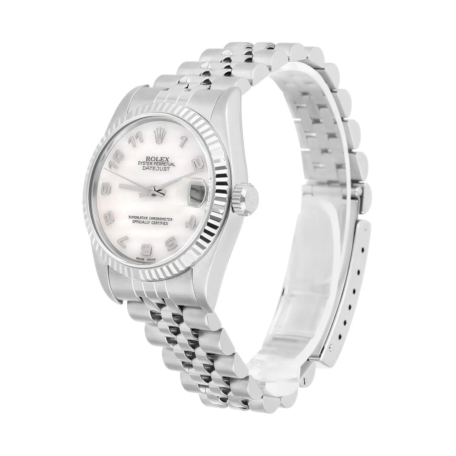Rolex Datejust 31mm Factory White Mother of Pearl Dial 78274 Jubilee Band 1999 – image 5
