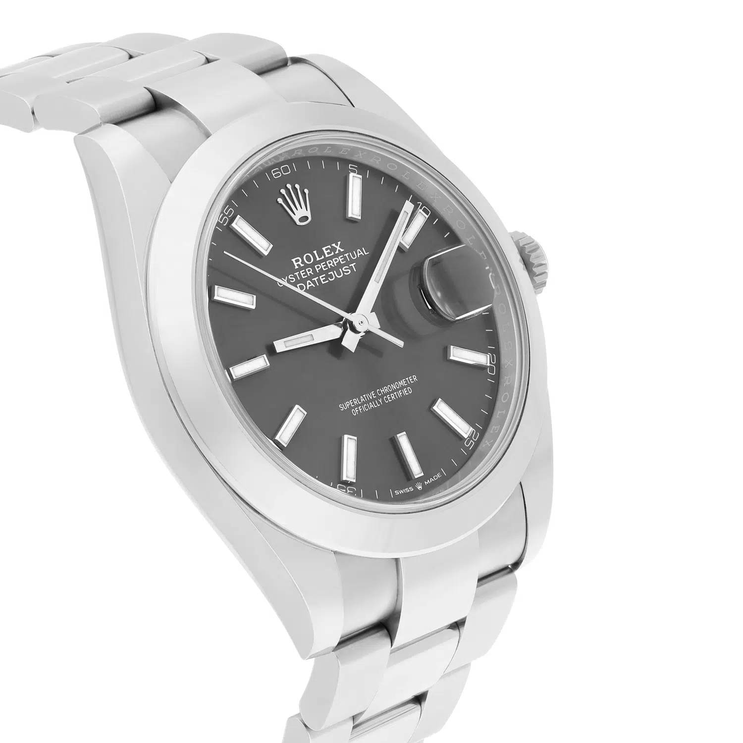 Rolex Datejust 41 126300 41mm Stainless Steel Grey Index Dial Men’s Oyster Watch – image 5