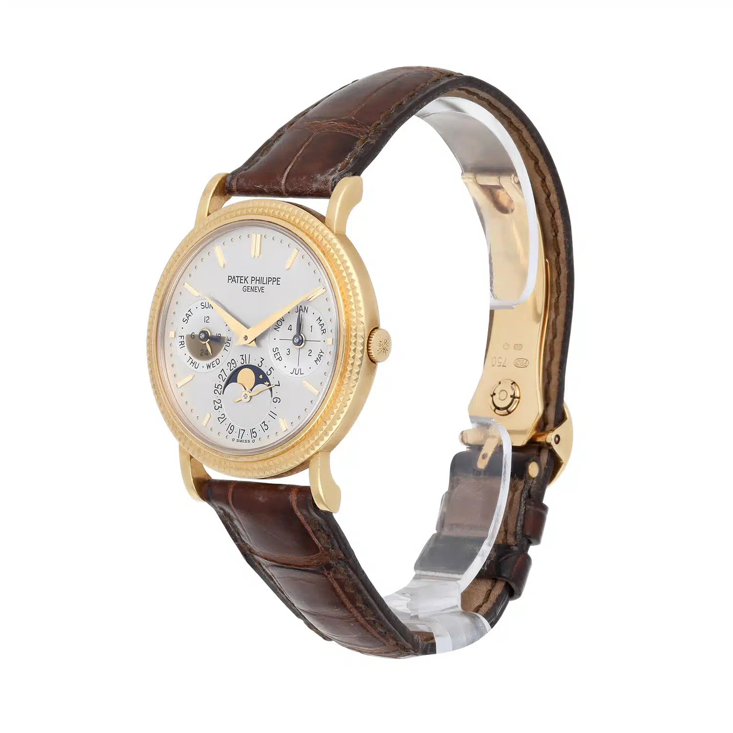 Patek Philippe Perpetual Calendar 18k Yellow Gold Watch 5039J Complete 2005 – image 4