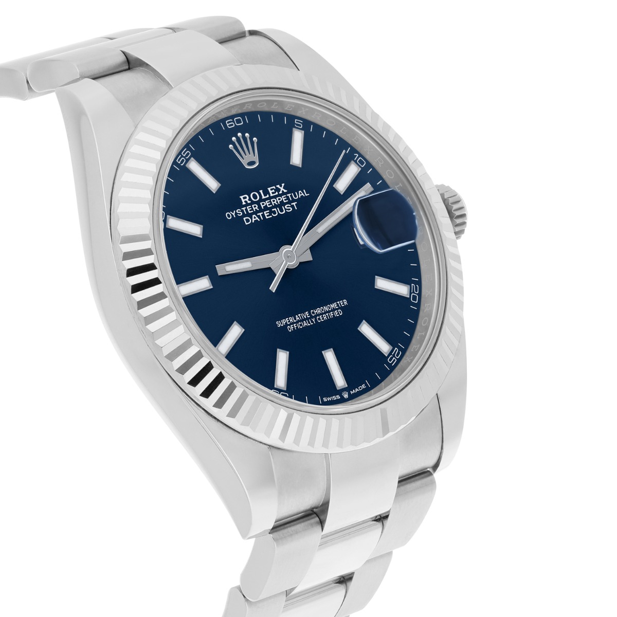 Rolex Datejust 126334 Stainless Steel 41mm Blue Index Dial Complete MINT 2021