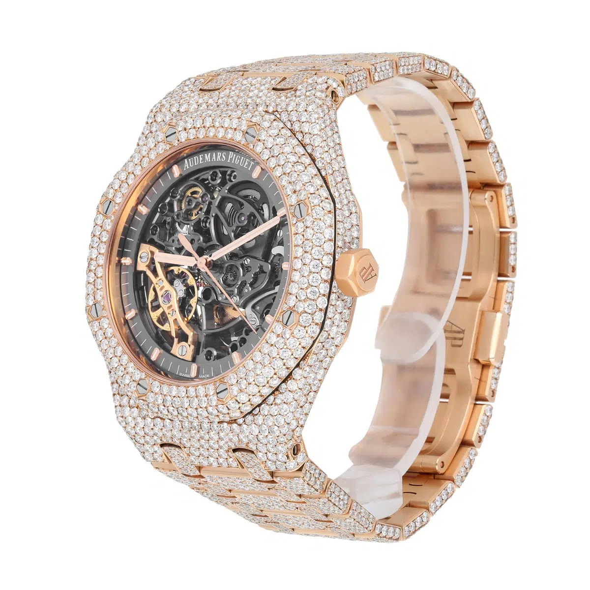Audemars Piguet Royal Oak 15407OR.OO.1220OR.01 Double Balance Wheel Iced Out – image 3