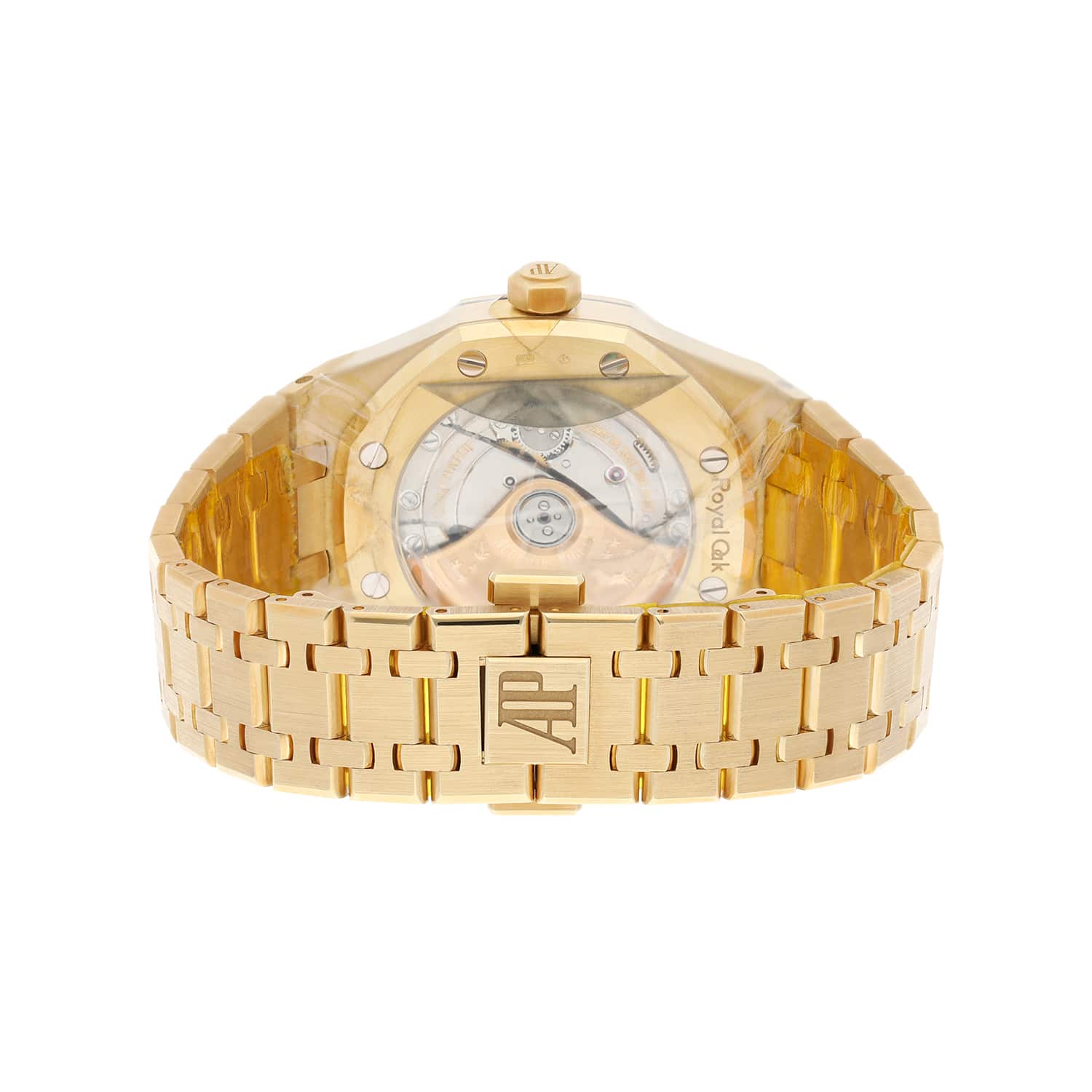 Audemars Piguet Royal Oak Selfwinding 15450BA.OO.1256BA.01 37MM White Index Dial Yellow Gold Watch UNWORN