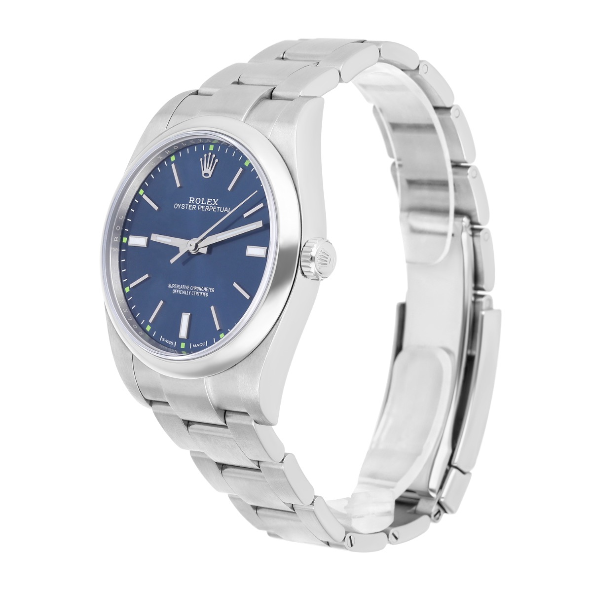 Rolex Oyster Perpetual 114300 Blue Dial Oyster Bracelet Box/Papers