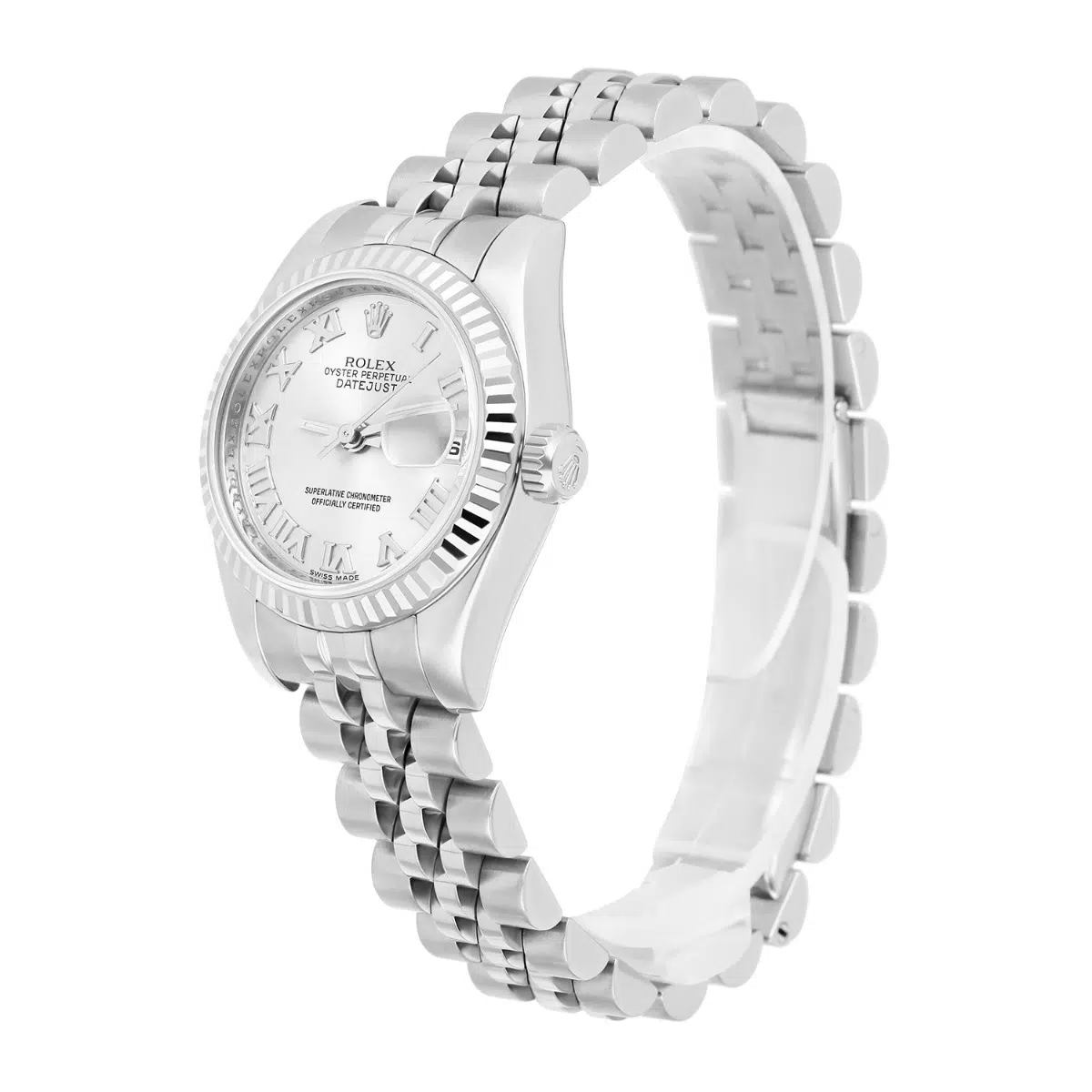 Rolex 26mm Lady-Datejust 179174 Steel & White Gold Watch Silver Dial Jubilee – image 5
