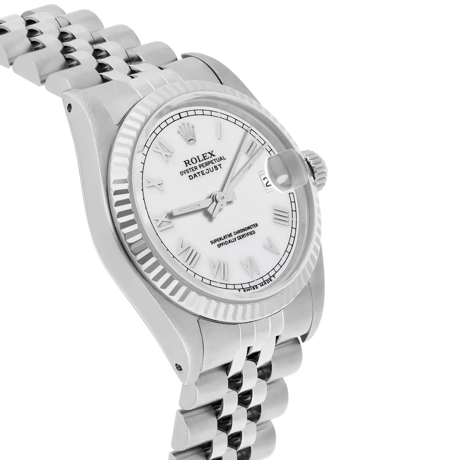 Rolex Datejust 31mm 68274 White Roman Dial Stainless Steel Watch – image 5