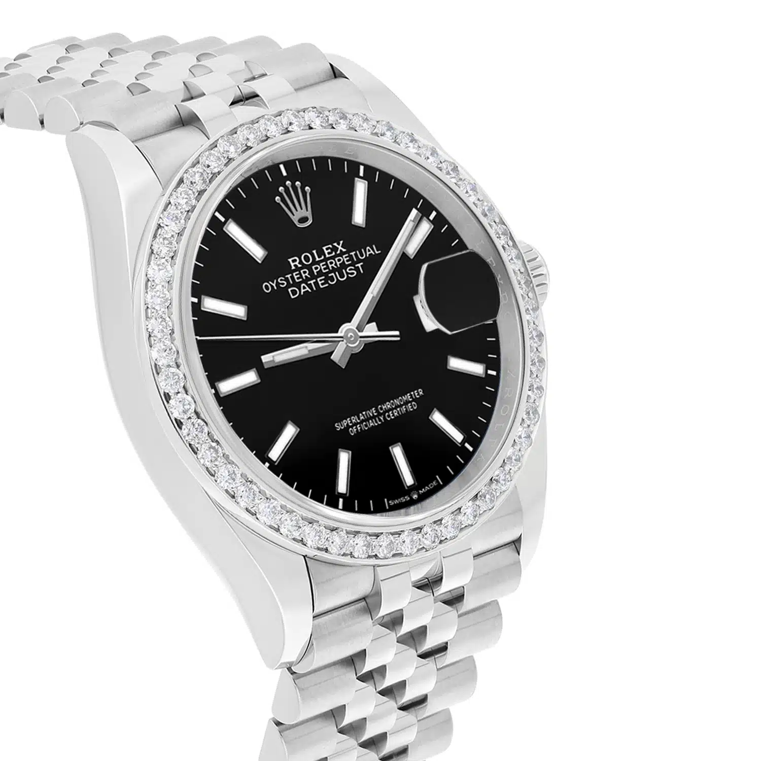 Unworn Rolex Datejust Black 36mm Stainless Steel Jubilee Watch 126234 Complete – image 6