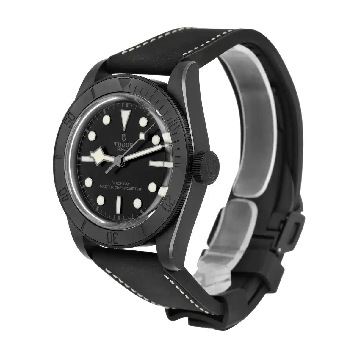 Tudor Black Bay 41 Black Ceramic Leather Strap Men's Watch M79210CNU-0001 Unworn – image 5