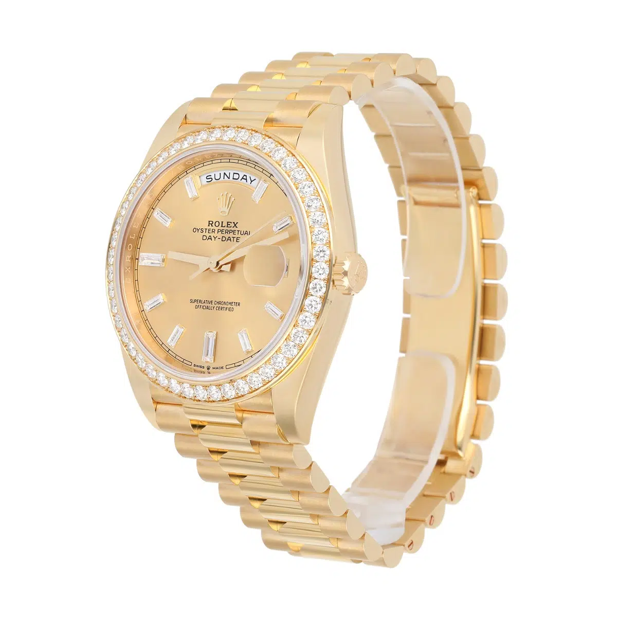Rolex Day Date 40 Presidential 228348RBR-0002 Yellow Gold Factory Diamond Dial Bezel – image 5