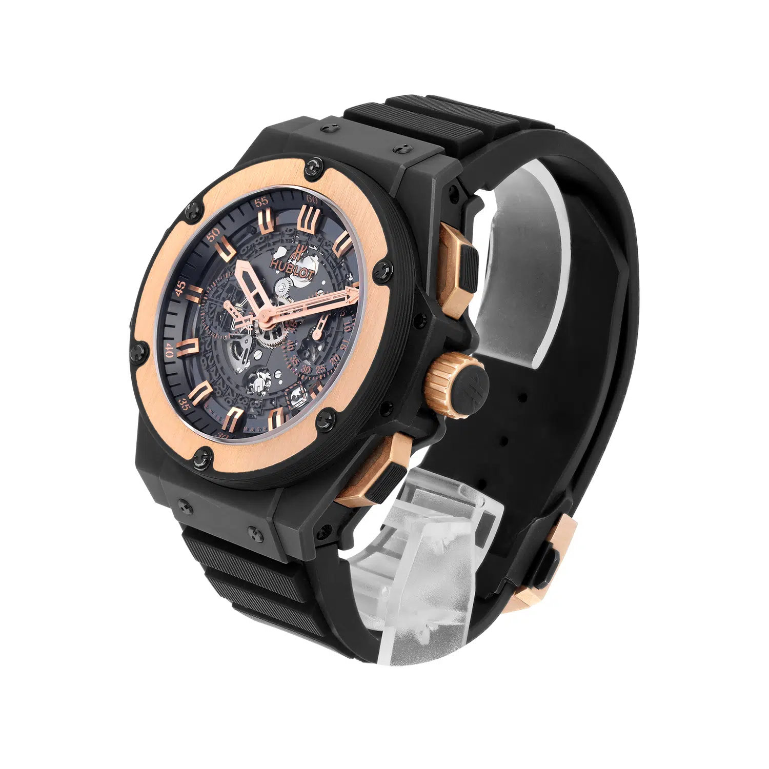 Hublot King Power Unico 701.CO.0180.RX Rose Gold Ceramic King Gold Skeleton – image 4