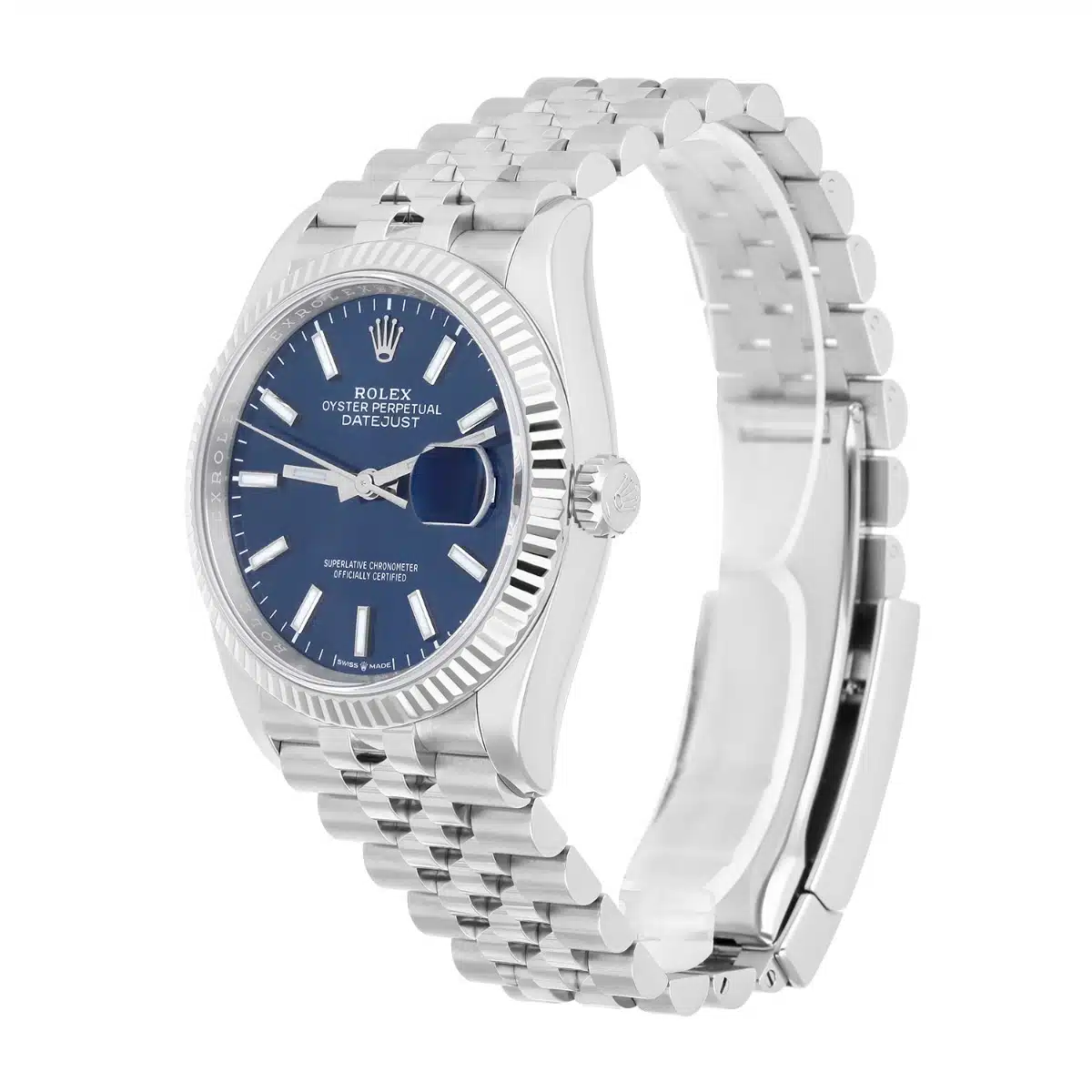 Rolex Datejust 126234 Steel 36mm Blue Index Dial Jubilee Bracelet Box/Papers 2021 – image 4