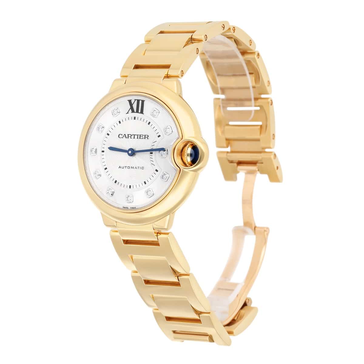 Cartier Ballon Bleu 36mm 18K Yellow Gold with Diamond Dial 3002