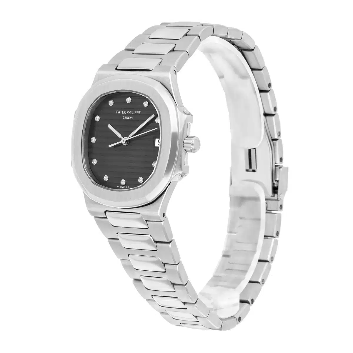 Patek Philippe Nautilus Quartz 33mm Black Dial Stainless Steel Watch 3900/1 Box and Papers – image 4