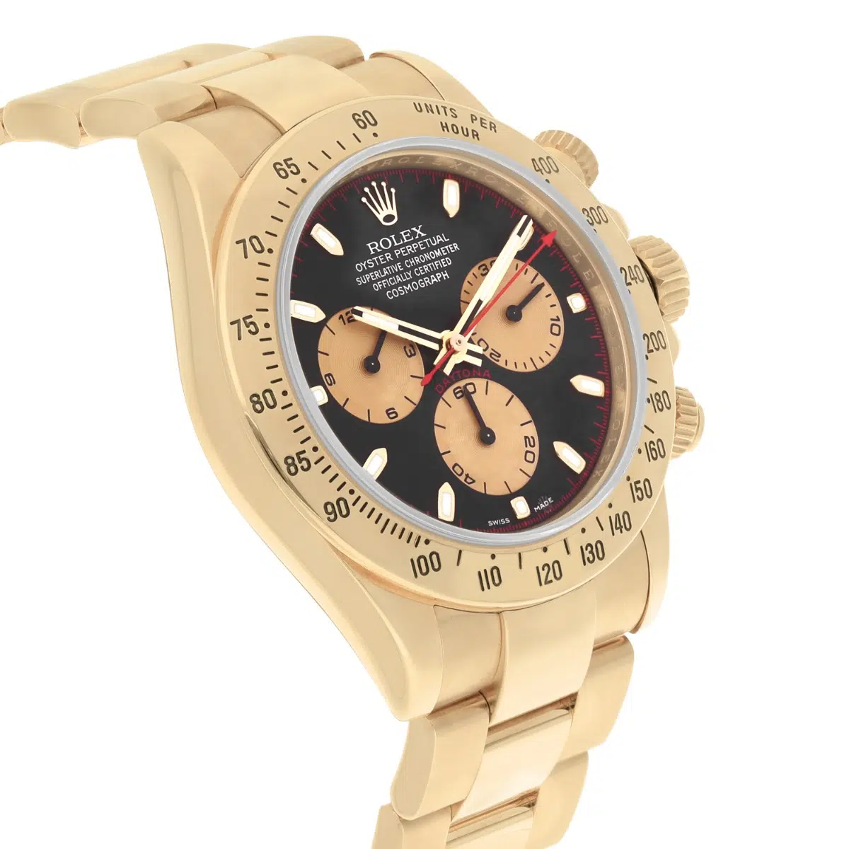 Mint 18K Yellow Gold 40mm Rolex Cosmograph Daytona 116528 Paul Newman – image 5