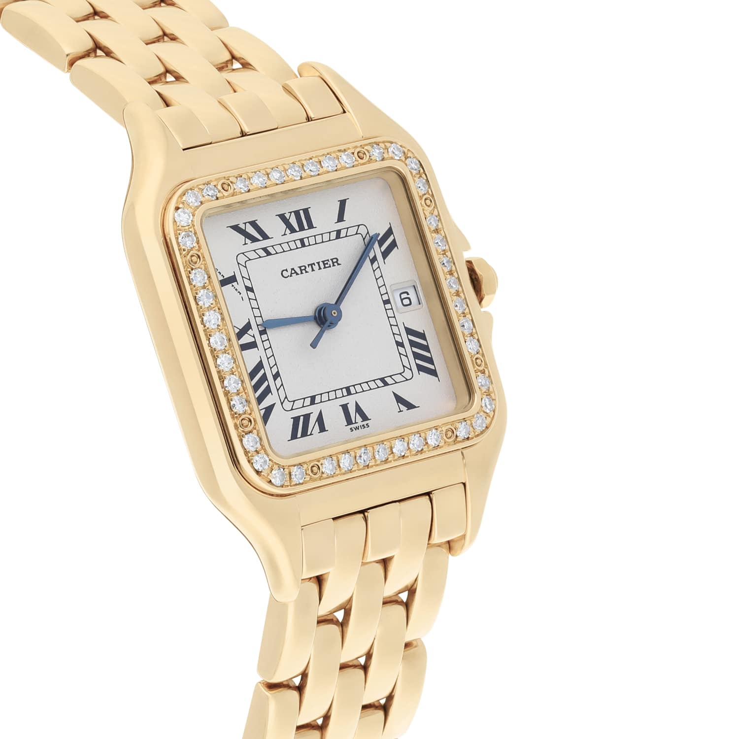 Cartier Panthere 29mm Ladies Large 18K Yellow Gold Watch with Diamonds 887968